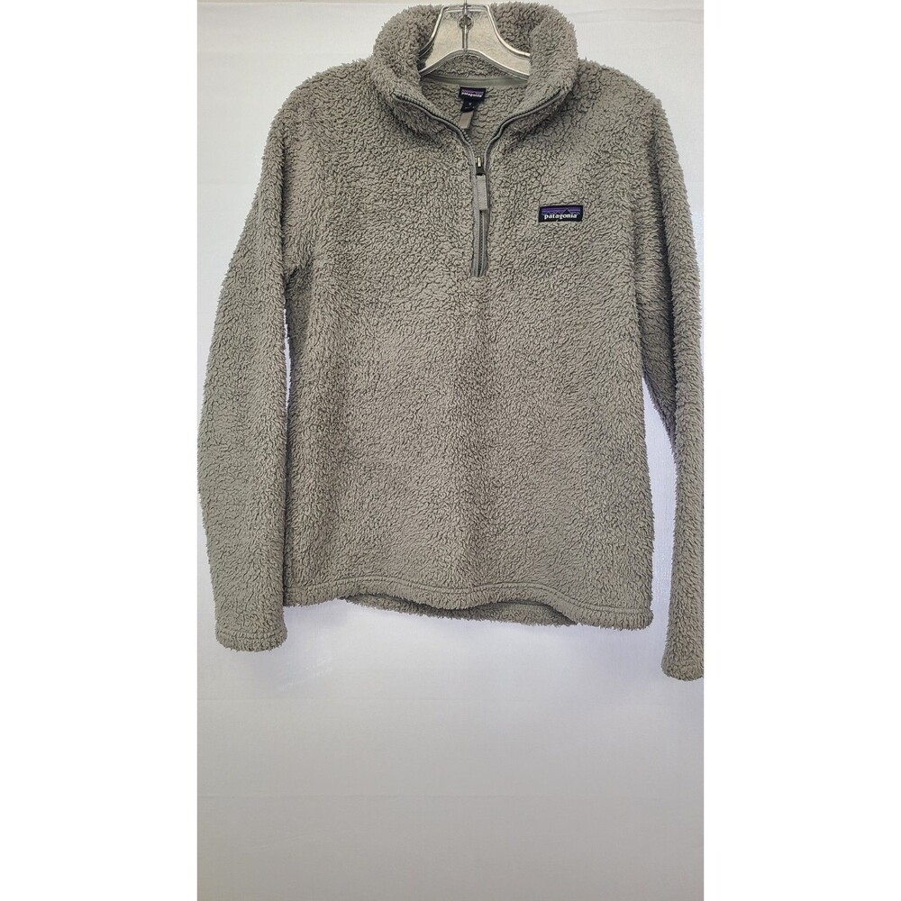 Patagonia 1/4 Quarter Zip Pullover Womens Medium Gray Sweater Synchilla